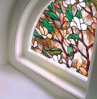 Magnolia Pattern Stained Glass Film Static Cling UV-Proof Multi-Size Removable Durable Home Decoration Tint-Film 17.77''by78.7''
Magnolia Pattern Stained Glass Film Static Cling UV-Proof Multi-Size Removable Durable Home Decoration Tint-Film 17.77''by78.7''