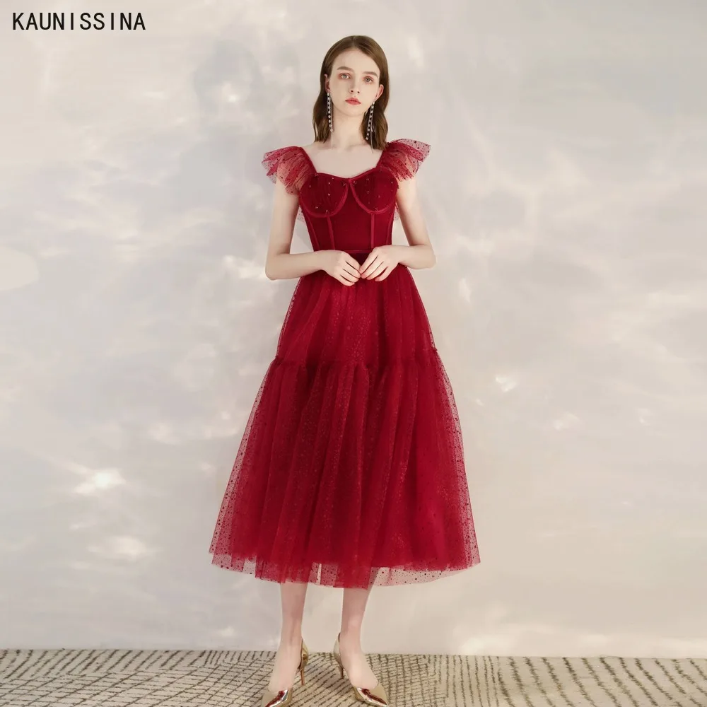 KAUNISSINA Summer Dress Women Sexy Sweetheart Cocktail Dresses Elegant Banquet Party Gown A-Line Tulle Sleeveless Prom Vestidos
KAUNISSINA Summer Dress Women Sexy Sweetheart Cocktail Dresses Elegant Banquet Party Gown A-Line Tulle Sleeveless Prom Vestidos