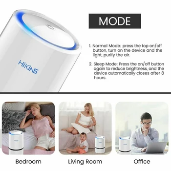 Air Purifier Freshener Necklace Mini Ionizer Low Noise Health For Home Cleaning Efficiency (CADR) 51-150 M³ / H
Air Purifier Freshener Necklace Mini Ionizer Low Noise Health For Home Cleaning Efficiency (CADR) 51-150 M³ / H