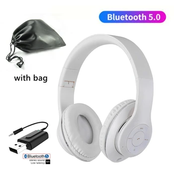 Wireless Headphones with Storage Bag and TV PC Bluetooth transmit Adapter Phone Tablet Music Noise Cancel Bass Earphone With Mic
Wireless Headphones with Storage Bag and TV PC Bluetooth transmit Adapter Phone Tablet Music Noise Cancel Bass Earphone With Mic