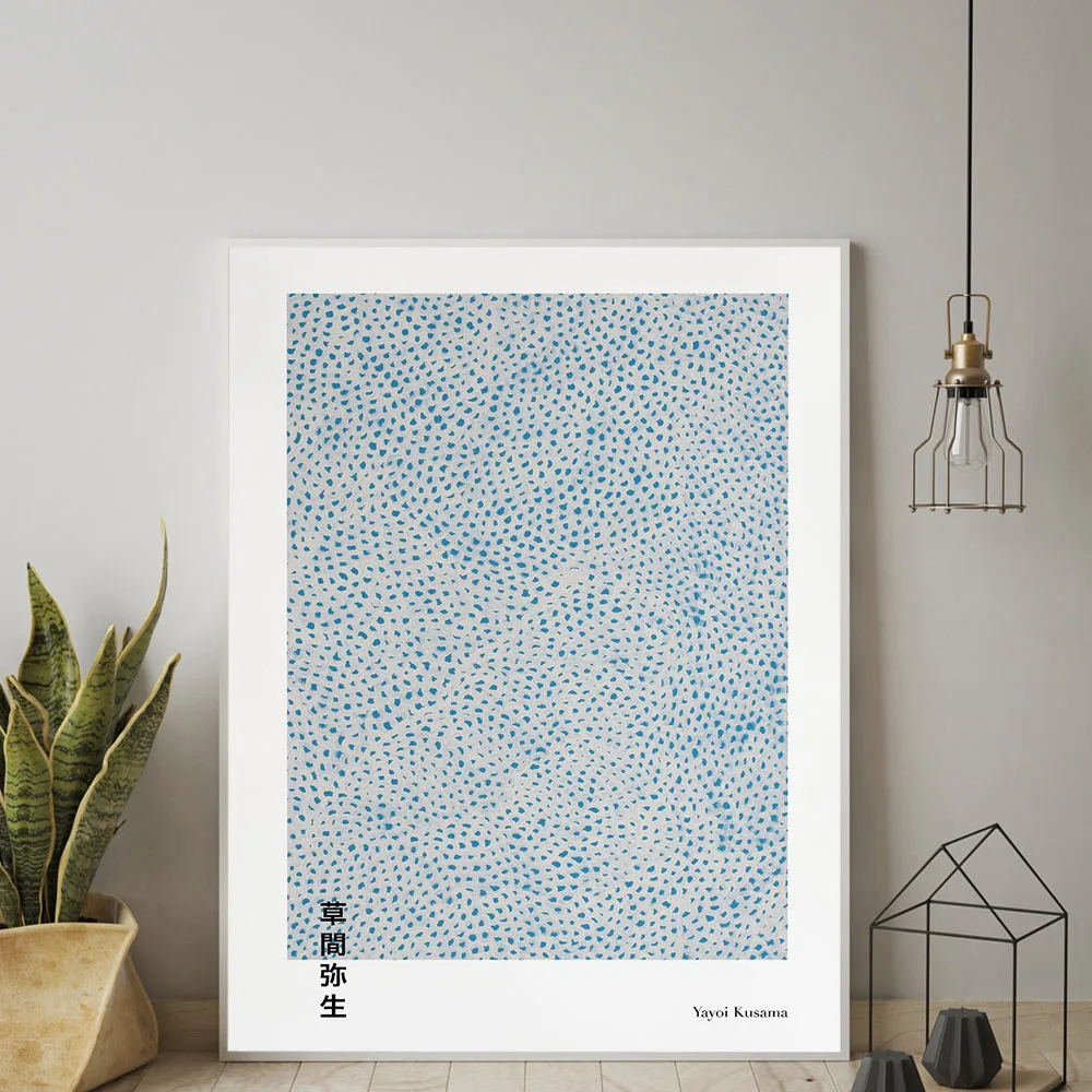 Yayoi Kusama Artwork Exhibition Posters and Prints Gallery Wall Art Pictures Light Blue Canvas Painting Living Room Home Decor
Yayoi Kusama Artwork Exhibition Posters and Prints Gallery Wall Art Pictures Light Blue Canvas Painting Living Room Home Decor