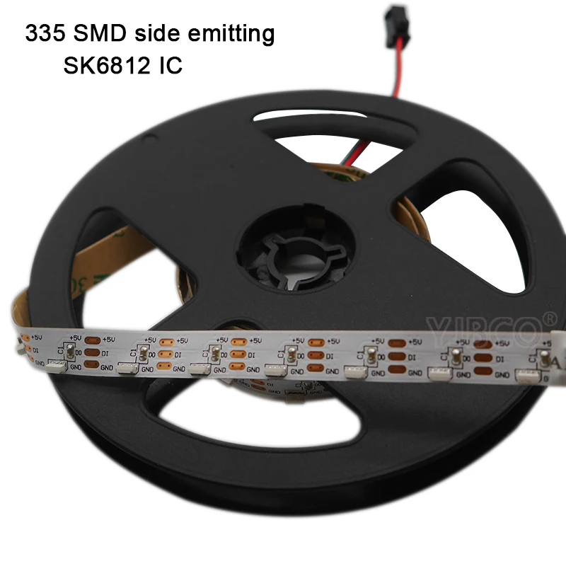 DC5V 1m/5m WS2812 addressable 60leds/m SK6812 IC controlled side emitting 335 digital LED strip White PCB IP30
DC5V 1m/5m WS2812 addressable 60leds/m SK6812 IC controlled side emitting 335 digital LED strip White PCB IP30