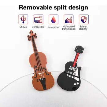 

Biyetimi Musical Instrument Model Pendrive 32GB usb флэш-накопители 16GB 8GB 64GB USB Flash Drive Violin Guitar Pen drive