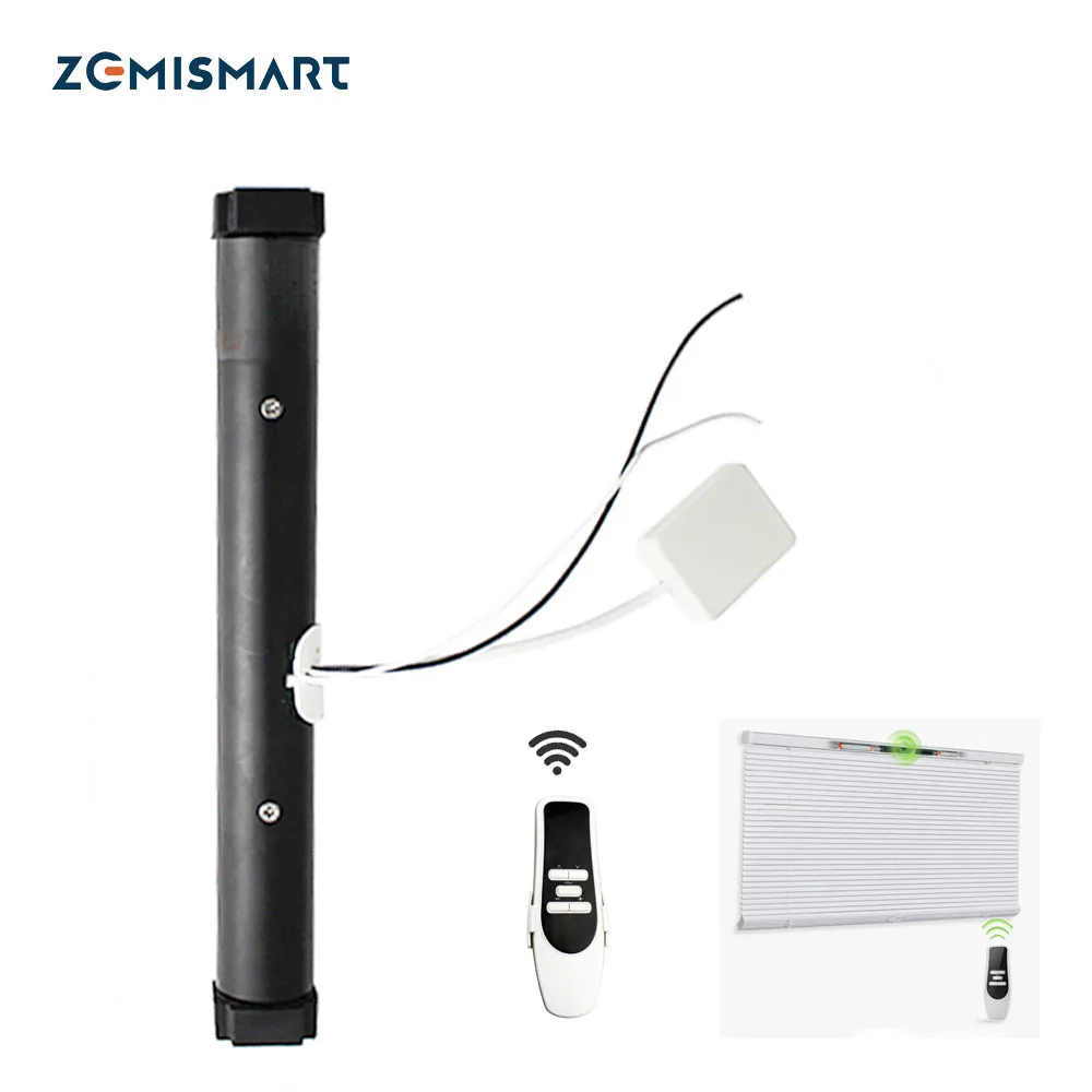 Zemismart Tuya WiFi глухой двигатель для алюминиевых римских занавесок с сотовой