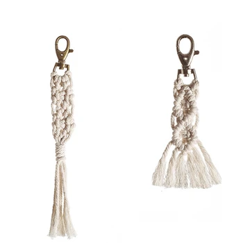 2 Pack Hand-Woven Cotton Rope Crafts Keychain Hanging Crafts Pendant Keychain 
2 Pack Hand-Woven Cotton Rope Crafts Keychain Hanging Crafts Pendant Keychain
