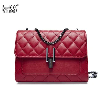 BRIGGS High Quality Genuine Leather Fashion Plaid Women Crossbody Bag Black Shoulder Bags Small Flap Casual Lady Shoulder Bags 
BRIGGS High Quality Genuine Leather Fashion Plaid Women Crossbody Bag Black Shoulder Bags Small Flap Casual Lady Shoulder Bags