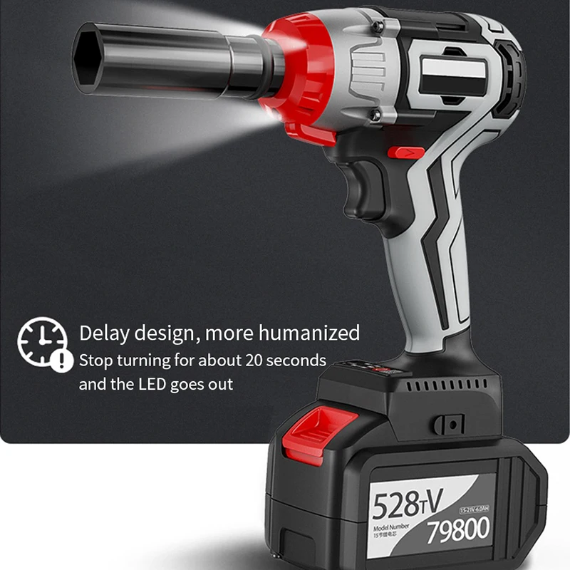 Electric Wrench Large Torque Lithium Impact Plate Hand Shelf Tool Electric Tool Screw Nut Powerful Heavy Duty Auto Repair
Electric Wrench Large Torque Lithium Impact Plate Hand Shelf Tool Electric Tool Screw Nut Powerful Heavy Duty Auto Repair