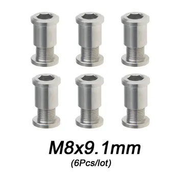 Xingxi Ti Titanium 6Pcs /lot M8x9.1mm Bolts & Nuts Cycling Riding Crankset Chainring Bike Bicycle Accessories 
Xingxi Ti Titanium 6Pcs /lot M8x9.1mm Bolts & Nuts Cycling Riding Crankset Chainring Bike Bicycle Accessories