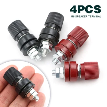 4pcs Mini Red+Black M6 Binding Post Speaker Power Supply Copper Solder Wire Connection Terminal Blocks Audio Speaker Accessories 
4pcs Mini Red+Black M6 Binding Post Speaker Power Supply Copper Solder Wire Connection Terminal Blocks Audio Speaker Accessories