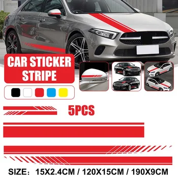 5pcs Car Body Racing Side Strips Cover Trim Stickers Scratch-proof Waterproof Side Mirrors Engine Cover Sticker
5pcs Car Body Racing Side Strips Cover Trim Stickers Scratch-proof Waterproof Side Mirrors Engine Cover Sticker