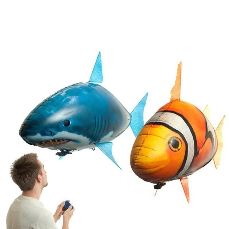 

RC Remote Control balloon Flying Shark Balloon Helium Inflatable Blimp Clownfish Animal Swimming Fish Interaction Interest Kids