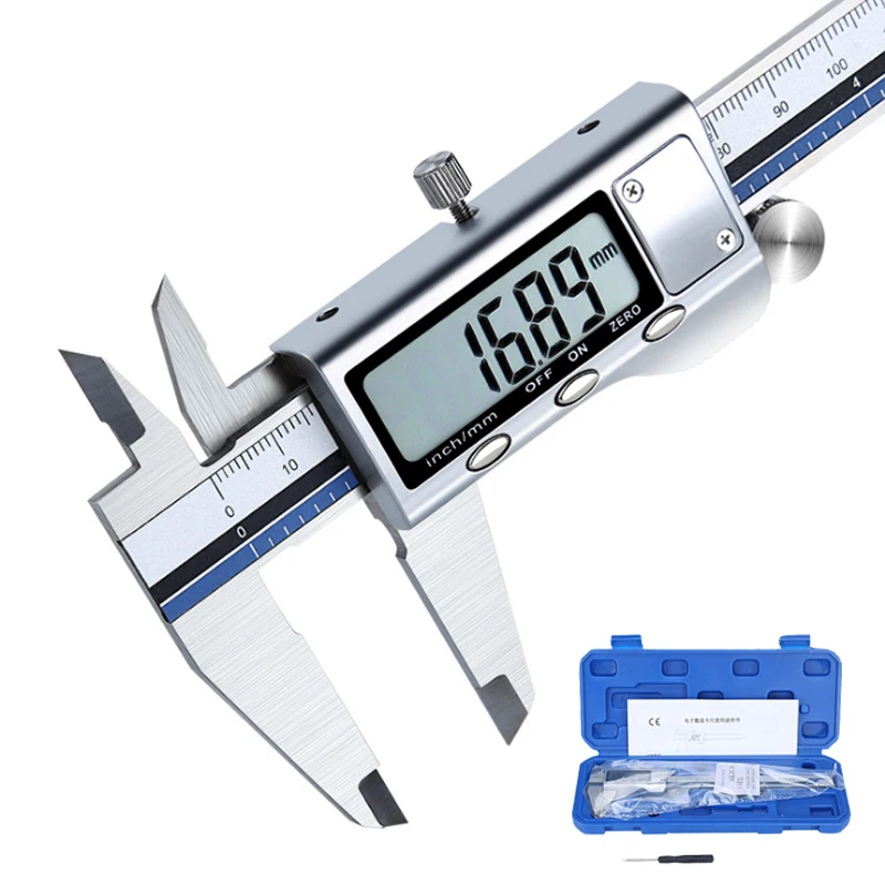 Stainless Steel Digital Caliper All Metal Vernier Caliper Electronic Messschieber High Precision Schuifmaat Measuring Caliber 
Stainless Steel Digital Caliper All Metal Vernier Caliper Electronic Messschieber High Precision Schuifmaat Measuring Caliber
