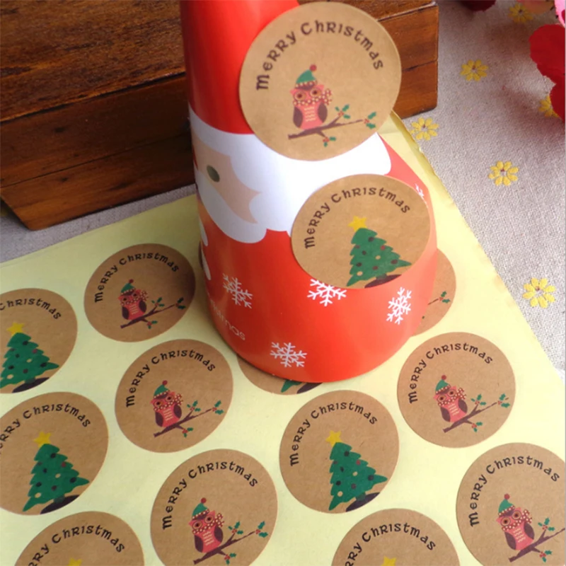 Gift Tags 12PCS/Sheet Christmas Handmade Sealing Label Gift Stickers Kraft Food Owl Packaging DIY Cookies Cake Decoration
Gift Tags 12PCS/Sheet Christmas Handmade Sealing Label Gift Stickers Kraft Food Owl Packaging DIY Cookies Cake Decoration