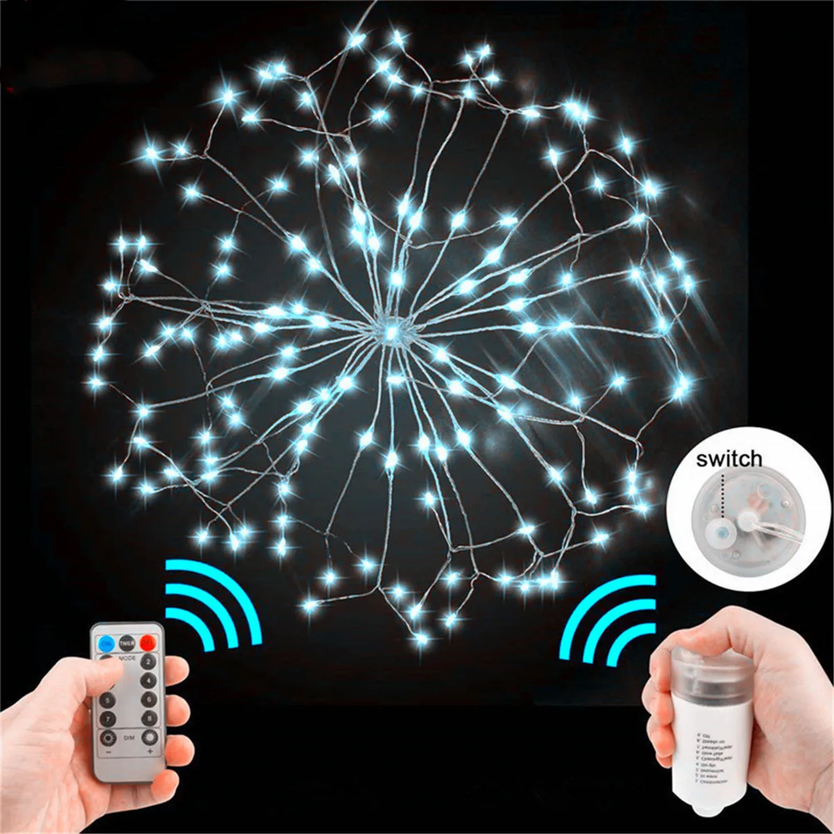 DIY Fireworks LED Fairy String Light Foldable Battery Powered Remote Control Garland For Outdoor Christmas Decor Light String
DIY Fireworks LED Fairy String Light Foldable Battery Powered Remote Control Garland For Outdoor Christmas Decor Light String
