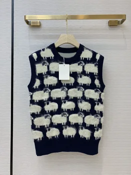 2020 New Autumn Winter Crew Neck Sheep Jacquard Wool Sleeveless Vest Sweater Women Free Shipping
2020 New Autumn Winter Crew Neck Sheep Jacquard Wool Sleeveless Vest Sweater Women Free Shipping