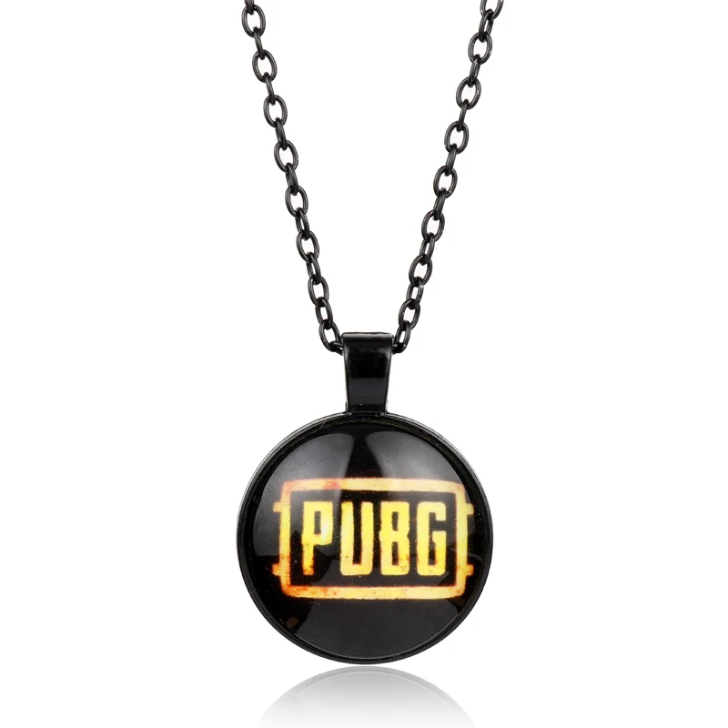 Игра Pubg кулон ожерелье со стеклянной подвеской длинная цепь аксессуары Подарки |