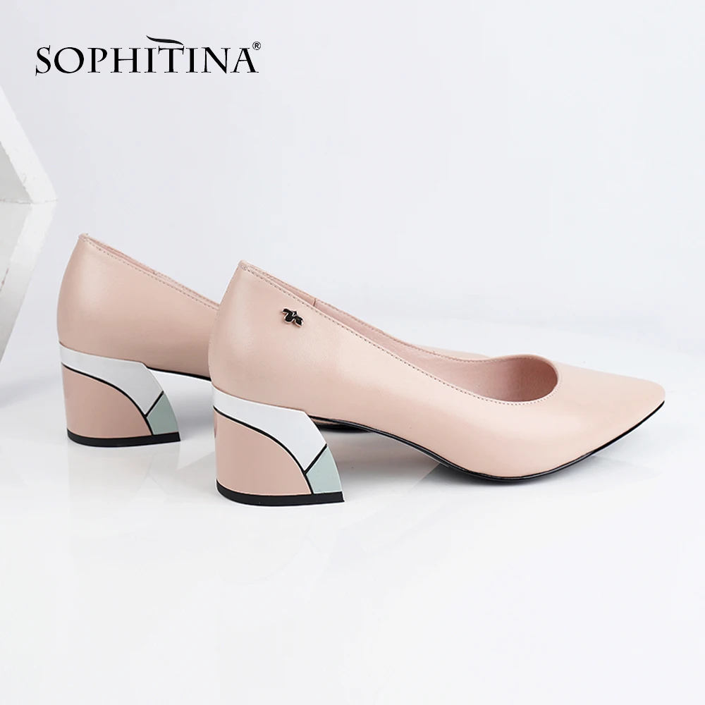 SOPHITINA Sweet Style Summer New Women's Shoes Sheepskin Material Basic Section Pointed Toe Color Trend Fashion Shoes MC567
SOPHITINA Sweet Style Summer New Women's Shoes Sheepskin Material Basic Section Pointed Toe Color Trend Fashion Shoes MC567
