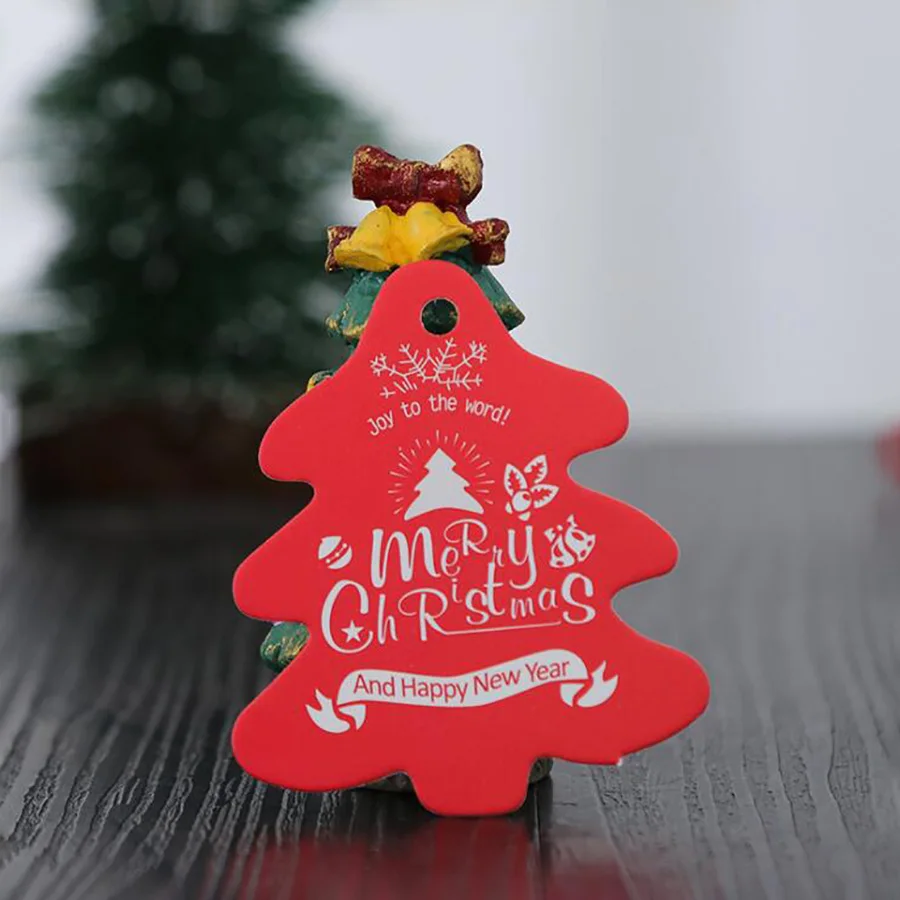 merry christmas paperboard ornaments santa claus christmas gifts