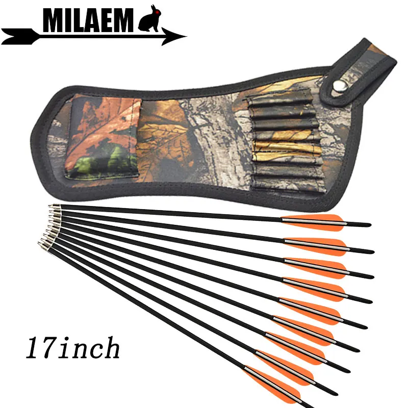 6/12pcs 17inch Archery Carbon Arrow Crossbow Bolts Arrows With Arrow Quiver Bag Target Shooting Hunting Bow Arrow Accessories
6/12pcs 17inch Archery Carbon Arrow Crossbow Bolts Arrows With Arrow Quiver Bag Target Shooting Hunting Bow Arrow Accessories