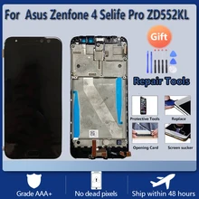Écran tactile LCD pour Asus Zenfone 4 Pro ZD552KL, avec coque avant en verre, original, noir et blanc, Z01MD=