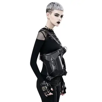 Steampunk Halloween pure color retro women's bag women's single shoulder bag men's multi-functional spliced waist bag
Steampunk Halloween pure color retro women's bag women's single shoulder bag men's multi-functional spliced waist bag