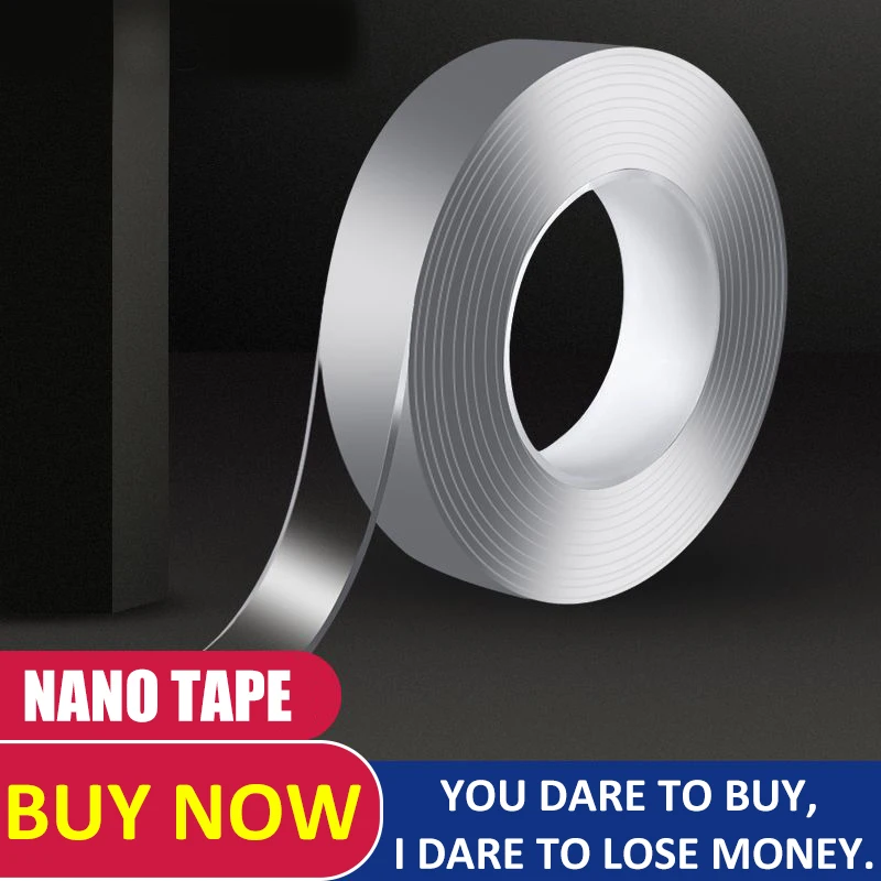 Removable Magic Tape Washable Adhesive Traceless Nano Transparent Anti-Slip Double -sided 3m 1m 2m Sticker Flexible Super Tapes
Removable Magic Tape Washable Adhesive Traceless Nano Transparent Anti-Slip Double -sided 3m 1m 2m Sticker Flexible Super Tapes