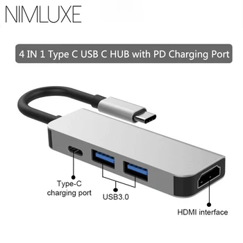 Type C HUB USB-C To HDMI 4K Hub USB 3.0 Adapter PD Charging Port for Nintendo Switch MacBook Pro Huawei P20 Usb C Hub
Type C HUB USB-C To HDMI 4K Hub USB 3.0 Adapter PD Charging Port for Nintendo Switch MacBook Pro Huawei P20 Usb C Hub