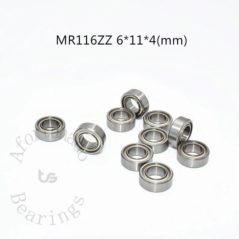 Miniature Bearing MR116ZZ 10 Pieces 6*11*4(mm) free shipping chrome steel Metal Sealed High speed Mechanical equipment parts
Miniature Bearing MR116ZZ 10 Pieces 6*11*4(mm) free shipping chrome steel Metal Sealed High speed Mechanical equipment parts