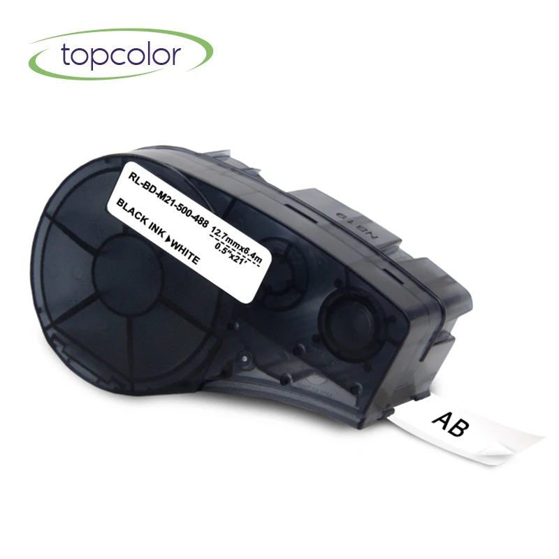 Topcolor 12mm Label Tapes M21 500 488 WT Fit for Brady BMP21 LABPAL Label Printer Polyester Industry Label Maker Printer Ribbon
Topcolor 12mm Label Tapes M21 500 488 WT Fit for Brady BMP21 LABPAL Label Printer Polyester Industry Label Maker Printer Ribbon