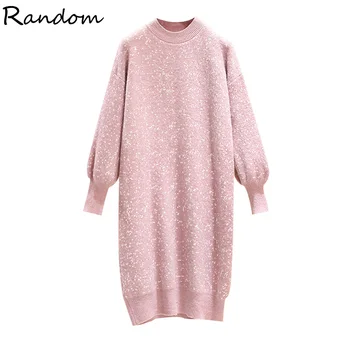 Straight Women Solid Warm Dress Knitted Sweater Long Sleeve Autumn Chic Streetwear Plus Size DressesLadies Pink Clothing 2020
Straight Women Solid Warm Dress Knitted Sweater Long Sleeve Autumn Chic Streetwear Plus Size DressesLadies Pink Clothing 2020