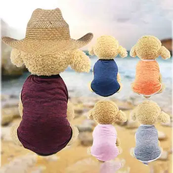 New pet solid color vest lovely clothes of summer cat and dog universal breathable dirt resistant clothing for yorkshire terrier
New pet solid color vest lovely clothes of summer cat and dog universal breathable dirt resistant clothing for yorkshire terrier