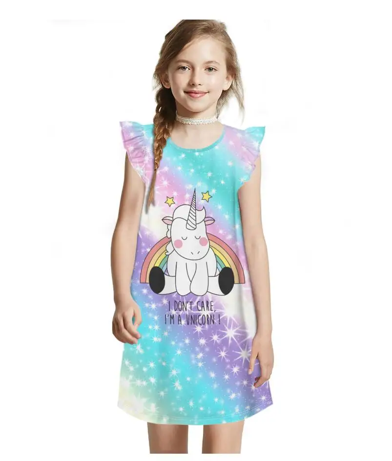 Princess Rainbow Unicorn Summer Dress Princess Rainbow Unicorn Summer Dress