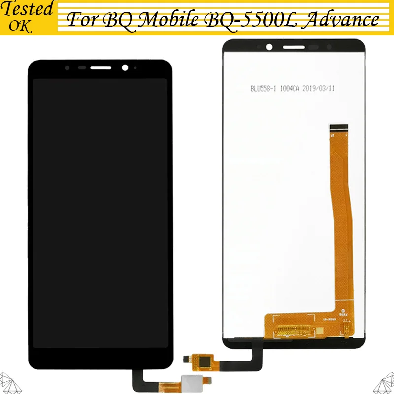 LCD For BQ Mobile BQ-5500L BQ 5500L Advance LCD Display With Touch Screen Digitizer Assembly Front Glass
LCD For BQ Mobile BQ-5500L BQ 5500L Advance LCD Display With Touch Screen Digitizer Assembly Front Glass