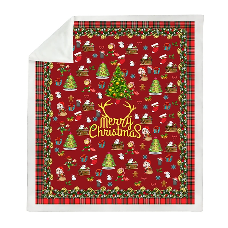Hot New Merry Christmas Blanket Plush Throw Sofa Noble Bedspread Bed Fashion Blankets
Hot New Merry Christmas Blanket Plush Throw Sofa Noble Bedspread Bed Fashion Blankets