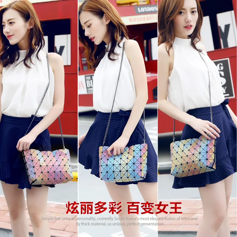 2019 Spring And Summer New Style Chain 5X8 3D Rainbow Geometry Folding Quilted Shoulder Chain Small Bag
2019 Spring And Summer New Style Chain 5X8 3D Rainbow Geometry Folding Quilted Shoulder Chain Small Bag