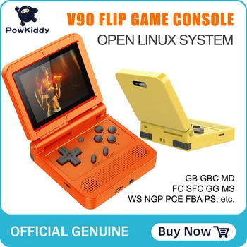 POWKIDDY v90 3-inch IPS screen Flip Handheld console dual open system game console 16 simulators retro PS1 kids gift 3D new game
POWKIDDY v90 3-inch IPS screen Flip Handheld console dual open system game console 16 simulators retro PS1 kids gift 3D new game