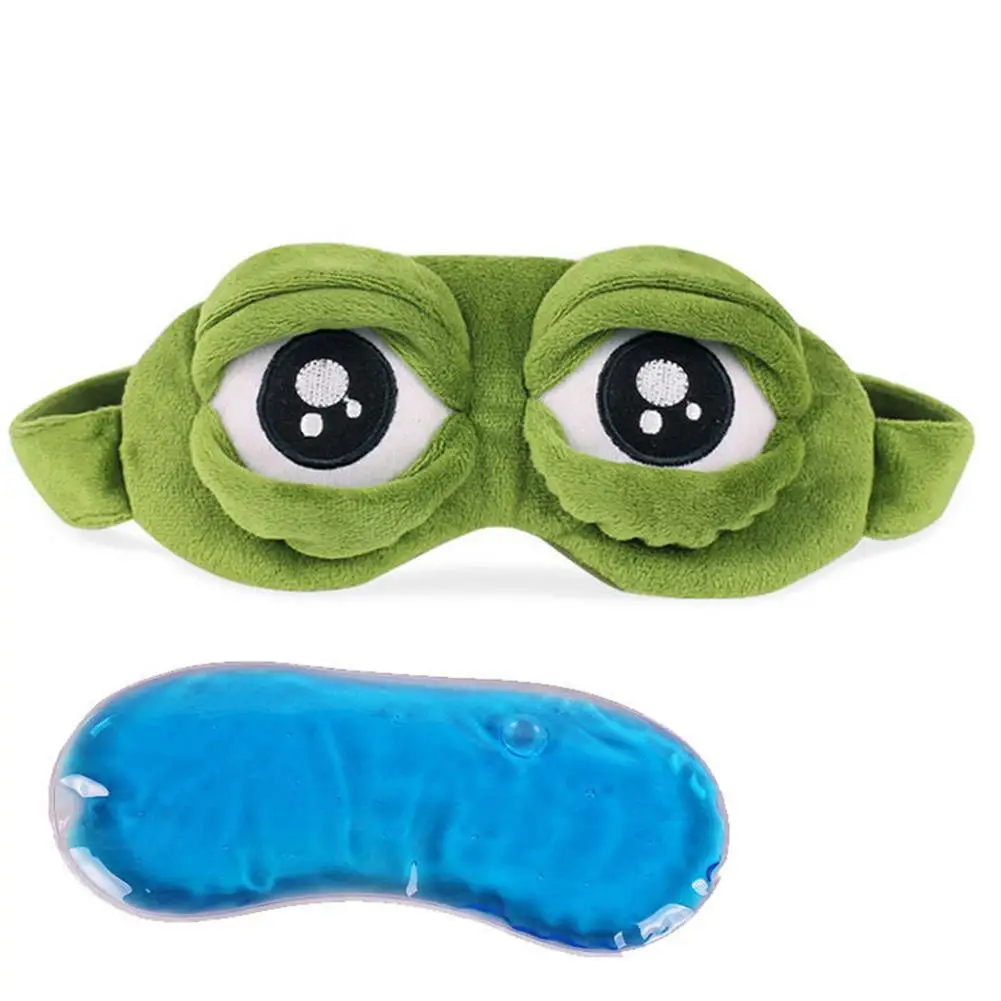 3D Sad Frog Pattern Adjustable Eye Mask Sleeping Eyepatch Rest With Ice Pack Sleeping Mask Eye Cover For Eye Travel Relax
3D Sad Frog Pattern Adjustable Eye Mask Sleeping Eyepatch Rest With Ice Pack Sleeping Mask Eye Cover For Eye Travel Relax