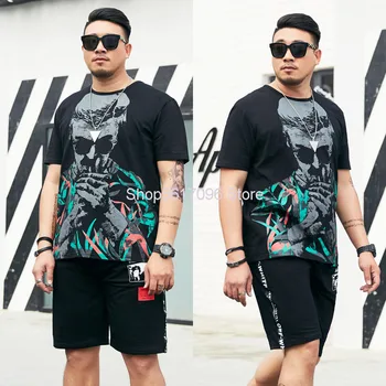 Fat Man Cotton Short Sleeve T Shirt Male Plus Fat Plus Size Loose Trend Sports Shorts Leisure Suit Summer Two-piece Set
Fat Man Cotton Short Sleeve T Shirt Male Plus Fat Plus Size Loose Trend Sports Shorts Leisure Suit Summer Two-piece Set