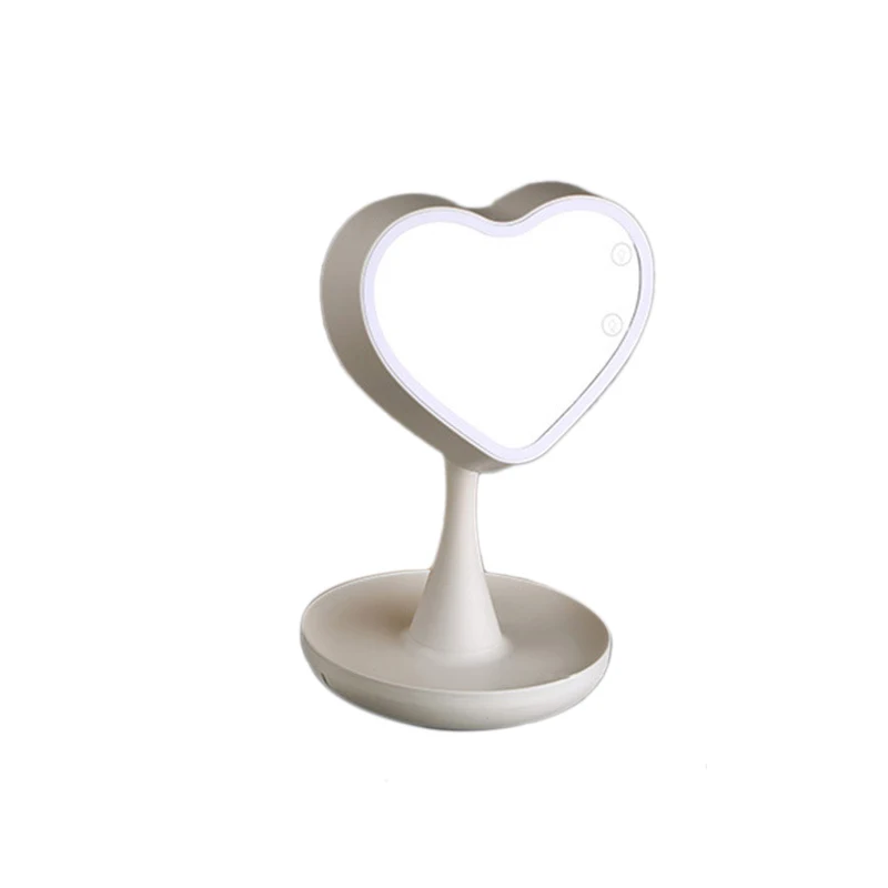 Makeup Mirror with Lights and Magnification Rechargeable Mirror with Dimmable LED Mood Light 180 Degree Adjustable Rotation Cosm 
Makeup Mirror with Lights and Magnification Rechargeable Mirror with Dimmable LED Mood Light 180 Degree Adjustable Rotation Cosm