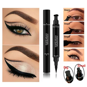 Double-Headed Seal Black Eyeliner 2 in 1 Liquid Triangle Seal Eyeliner Waterproof Eye Liner Pencil Stamp Eyeliner Pen Eye Makeup
Double-Headed Seal Black Eyeliner 2 in 1 Liquid Triangle Seal Eyeliner Waterproof Eye Liner Pencil Stamp Eyeliner Pen Eye Makeup