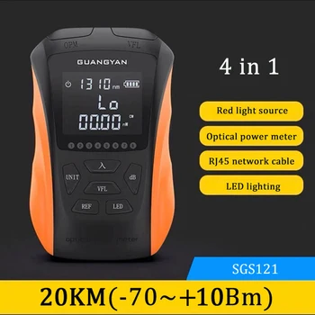 New 4-in-1 20 km -70~+10Bm multifunctional optical power meter OPM visual fault locator network cable test fiber optic tester