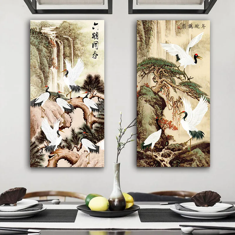 DIY картинки для раскраски по номерам с сосна кран живые картины Рисунок живописи
