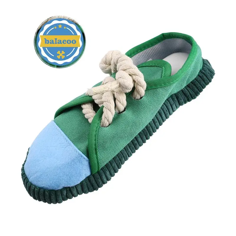 Interactive Dog Squeaky Toy Creative Shoes Shape Squeaky Toy Braided Rope Bite Toy Resistant Chewing Sound Playing Toy Pet Toy
Interactive Dog Squeaky Toy Creative Shoes Shape Squeaky Toy Braided Rope Bite Toy Resistant Chewing Sound Playing Toy Pet Toy