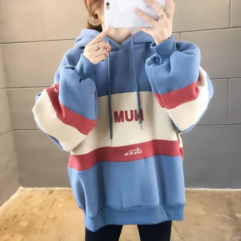 New Thickening Plus Velvet Sweatshirt Female Long Sleeve Wild Loose Hoodie Korean Autumn and Winter Coat Ins Style Kpop Hoodies
New Thickening Plus Velvet Sweatshirt Female Long Sleeve Wild Loose Hoodie Korean Autumn and Winter Coat Ins Style Kpop Hoodies