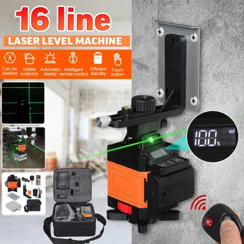 ZEAST 16 Line Laser Level Powerful Green Light 3D Remote Control Measure W/Wall Attachment Frame Self-Leveling System
ZEAST 16 Line Laser Level Powerful Green Light 3D Remote Control Measure W/Wall Attachment Frame Self-Leveling System