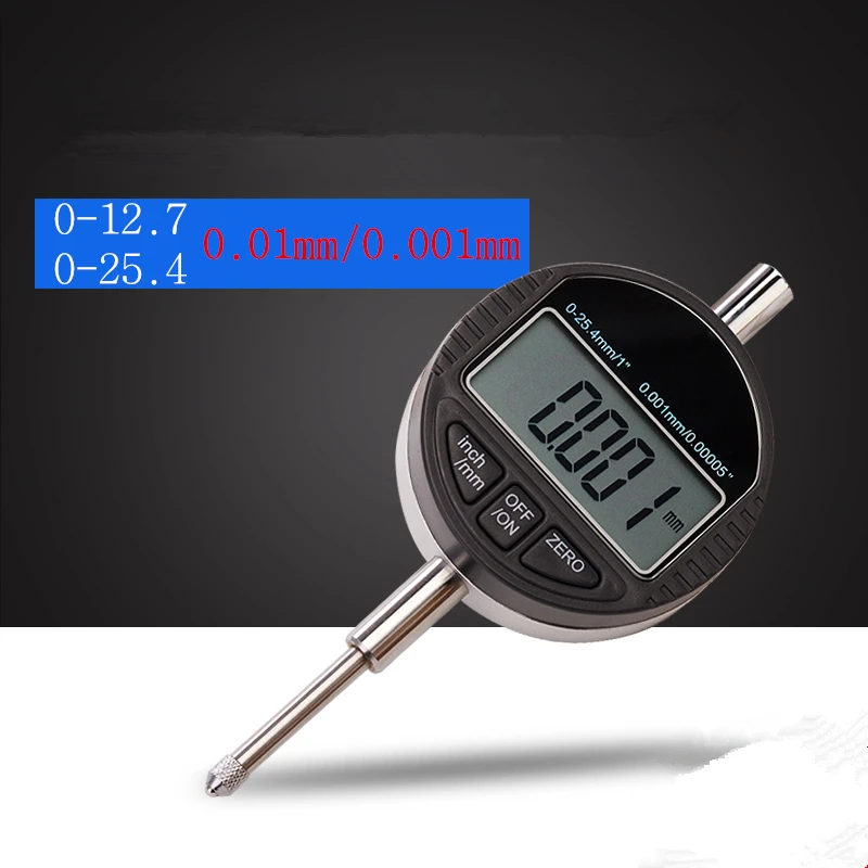 4 size digital indicator 0-12.7mm/0-25.4mm 0.001mm 0.00005" Electronic Micrometer Micrometro Metric/Inch Dial Indicator Gauge
4 size digital indicator 0-12.7mm/0-25.4mm 0.001mm 0.00005" Electronic Micrometer Micrometro Metric/Inch Dial Indicator Gauge