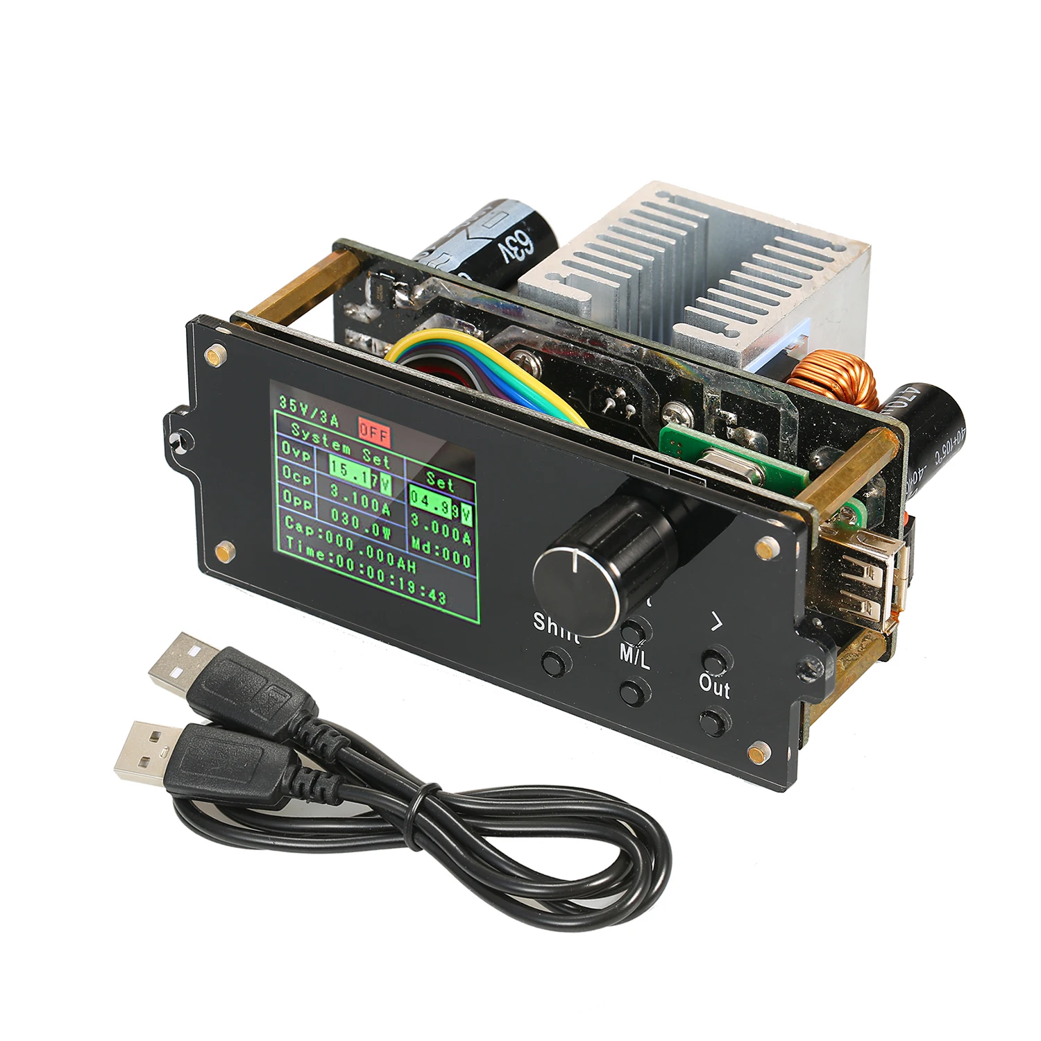 DPX Series 1.8" Color Screen Display CNC Adjustable Constant Voltmeter Power Supply Step-down Module Integrated Voltage Ammeter
DPX Series 1.8" Color Screen Display CNC Adjustable Constant Voltmeter Power Supply Step-down Module Integrated Voltage Ammeter