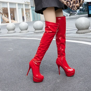 Women's Boots Knee High Boots Stiletto Heel Closed Toe PU Knee High Boots
Women's Boots Knee High Boots Stiletto Heel Closed Toe PU Knee High Boots