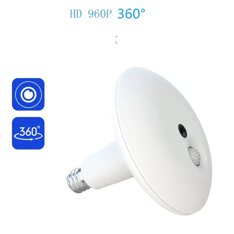 Wifi IP Camera Smart Bulb Lamp Light Wireless 1080P HD 360Degree Fisheye Panoramic Light Home Security Surveillance Night Vision
Wifi IP Camera Smart Bulb Lamp Light Wireless 1080P HD 360Degree Fisheye Panoramic Light Home Security Surveillance Night Vision