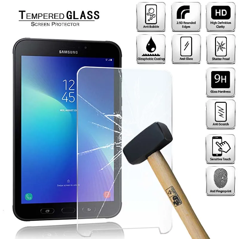 Tablet Tempered Glass Screen Protector Cover for Samsung Galaxy Tab Active 2 WI-FI Full Coverage Explosion-Proof Screen
Tablet Tempered Glass Screen Protector Cover for Samsung Galaxy Tab Active 2 WI-FI Full Coverage Explosion-Proof Screen